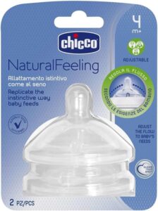 Chicco Fopspeen 4m+ Recht Siliconen Transparant 2 Stuks - Image 2