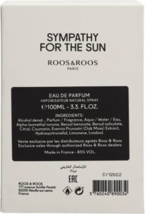 Roos & Roos Sympathy For The Sun Eau de Parfum Spray 100 ml - Image 3