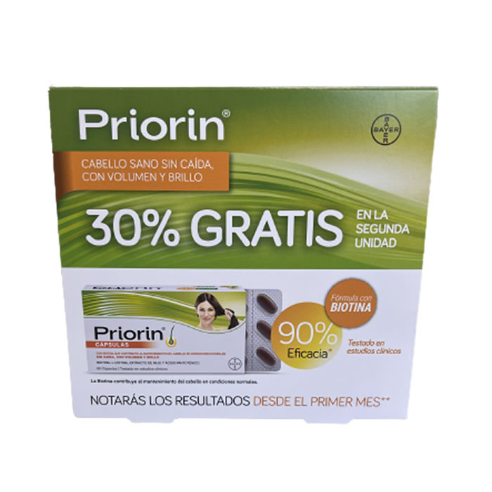 8411193910267 Priorin Capsules 2x60 Units - Image 1