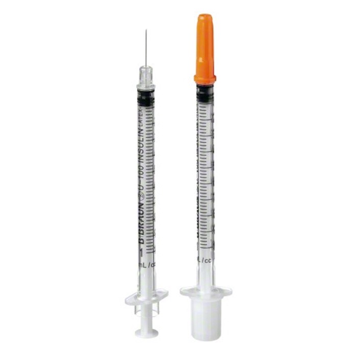 8431456141122 Insulin Syringe C/AG 1ml 0,33 X 12mm 10 Units - Image 1