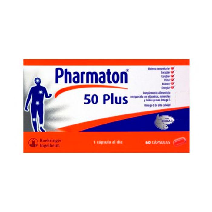 8470001545404 Pharmaton 50Plus 30 Capsules - Image 1