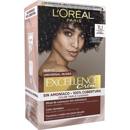 RQnKe6gZFNysaXqY3DjVsp Paris Excellence Creme Universal Nudes Tint #1u-black 5 U By L'oreal 5 Pcs - Image 1