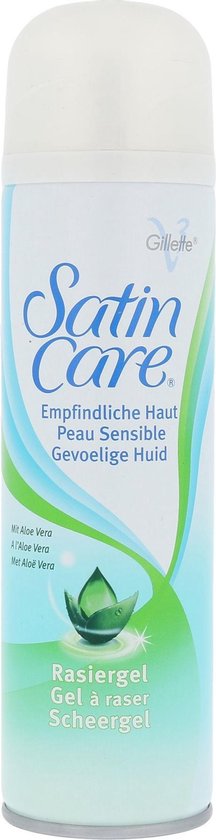 216x840-29 Gillette Women Satin Care gevoelige huid met Aloe Vera scheergel - Image 1