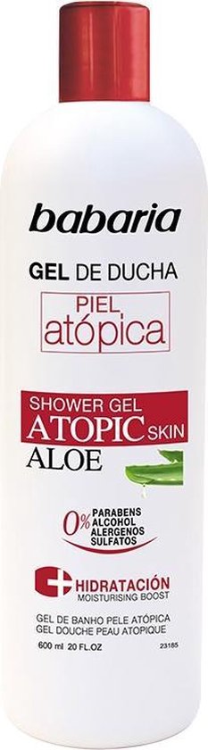 233x840-68 Babaria Aloe Vera Shower Gel Atopic Skin 0% 600ml - Image 1