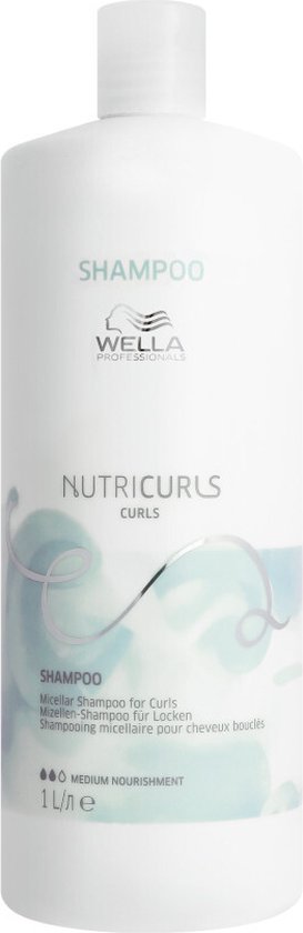 273x840-187 Wella Professionals Nutricurls Shampoo for Curls 1000ML - Normale shampoo vrouwen - Voor Alle haartypes - Image 1