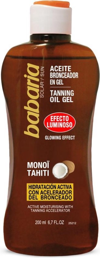 328x840-67 Babaria zonnebrandolie Glowing Effect 200 ml - Image 1