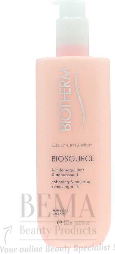 381x840-22 Biotherm Biosource Lait Demaquillant Adoucissant Softening Make Up Removing Milk Melk Droge Huid 400ml - Image 1