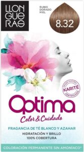 Llongueras - LLONGUERAS OPTIMA hair colour 8.32-light blond natural - Image 3