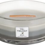 WoodWick Heartwick Flame Ellipse Trilogy Geurkaars - Warm Woods