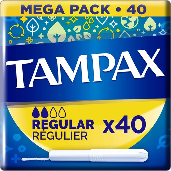550x550-5569 Tampax - Regular - Tampons Met Kartonnen Inbrenghuls - 40 Stuks - Image 1