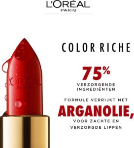 L’Oréal Paris Color Riche Satin Lipstick - Verzorgende Lippenstift Verrijkt met Vitamine E - 110 Made In Paris - 4.54g - Image 3
