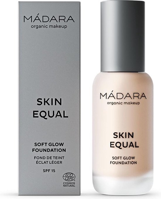 550x680-75 MÁDARA Skin Equal Foundation #10 porcelain 30 ml - vegan - SPF 15 - Image 1