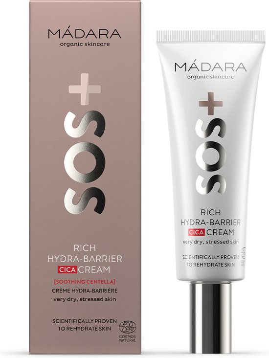 550x732-133 MÁDARA SOS Rich Hydra-Barrier CICA Creme 40 ml - hyaluronzuur - Image 1