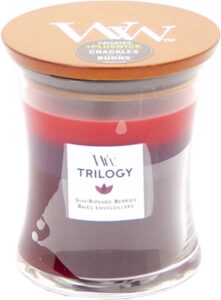 WoodWick Hourglass Medium Trilogy Geurkaars - Sun Ripened Berries - Image 3