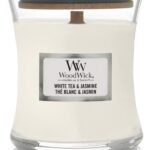 WoodWick Geurkaars Mini White Tea & Jasmine 85 gr