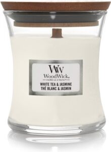 WoodWick Geurkaars Mini White Tea & Jasmine 85 gr
