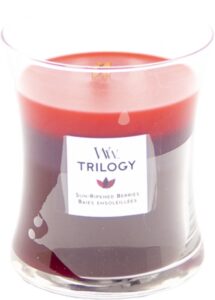 WoodWick Hourglass Medium Trilogy Geurkaars - Sun Ripened Berries - Image 2