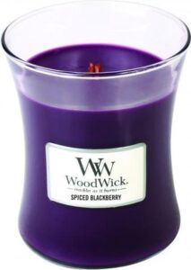 WoodWick Hourglass Medium Geurkaars - Spiced Blackberry - Image 4