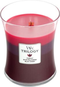 WoodWick Hourglass Medium Trilogy Geurkaars - Sun Ripened Berries - Image 4