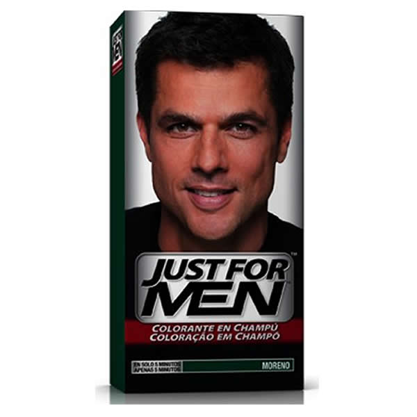 8413853403010 Just For Men Shampoo-in Haircolor Dark Brown Black 66ml - Image 1