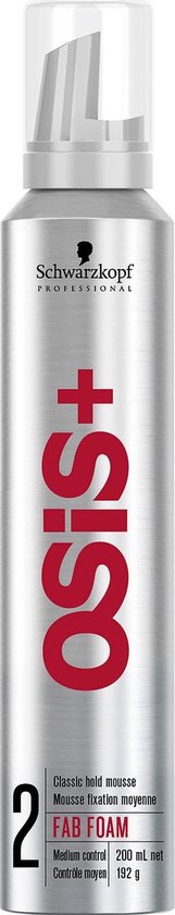 161x840-9 Schwarzkopf Haarmousse Osis Fab Foam - 200 ml - Image 1