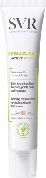 Vochtinbrengende Crème Make-Up Effect SVR Sebiaclear Active Teint Anti-Imperfecties (40 ml)