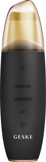 GESKE | SmartAppGuided™ MicroCurrent Skin Scrubber & Blackhead Remover | 9 in 1 | Tools huidverzorging | Gezichtsreiniging | Anti-aging en reiniging | Professionele facelift | Mee-eter verwijderaar - Image 4