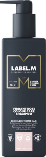 Label.M Vibrant Rose Colour Care Shampoo - 300 ml - Normale shampoo vrouwen - Voor Alle haartypes