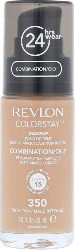 Revlon Colorstay 24hrs make up SPF 15  350 Rich Tan   combination to oily skin  30 ml - Image 3