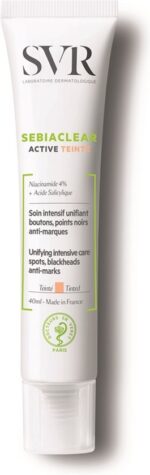 Vochtinbrengende Crème Make-Up Effect SVR Sebiaclear Active Teint Anti-Imperfecties (40 ml) - Image 2