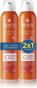 Body Zonnebrandspray Rilastil Sun System Transparant SPF 50+ 200 ml x 2 - Image 2