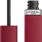 L'Oréal Paris Infaillible Matte Resistance lippenstift – Langhoudende Vloeibare Lipstick met een matte finish Verrijkt met Hyaluronzuur - 500 Wine Not? - 5ml