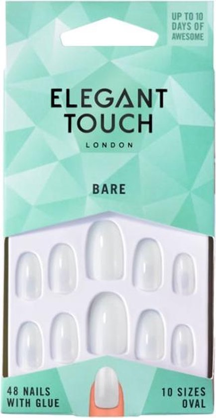 434x840-93 Elegant Touch Totally Bare Nails With Glue #oval 48 U - Image 1