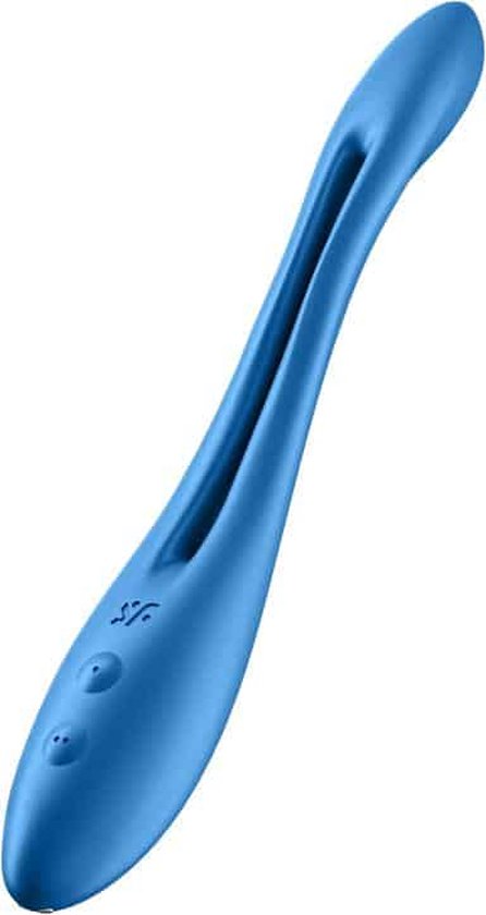446x840-152 Satisfyer Multifunctionale Buigbare Vibrator ELASTIC GAME - blauw - Image 1