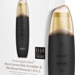 GESKE | SmartAppGuided™ MicroCurrent Skin Scrubber & Blackhead Remover | 9 in 1 | Tools huidverzorging | Gezichtsreiniging | Anti-aging en reiniging | Professionele facelift | Mee-eter verwijderaar