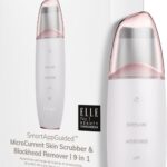GESKE | SmartAppGuided™ MicroCurrent Skin Scrubber & Blackhead Remover | 9 in 1 | Tools huidverzorging | Gezichtsreiniging | Anti-aging en reiniging | Professionele facelift | Mee-eter verwijderaar