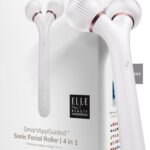 GESKE | SmartAppGuided™ Sonic Facial Roller | 4 in 1 | Dermaroller | Apparaat voor gezicht | Dermarol | Professionele gezichtsroller | Verstevigt en definieert de huid van het gezicht