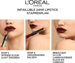 L'Oréal Paris Infaillible 24H Lipstick - Langhoudende 2-staps Lipstick met Vitamine E - 214 Raspberry For Life - Pruim- - 5.7ml - Image 2
