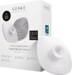 GESKE | SmartAppGuided™ Facial Brush 4 in 1 | Gezichtsreinigingsborstel met handvat | Zachte siliconen borstel | Professionele gezichtsreiniging | Gezichtsreinigingsapparaat | Huidreiniging