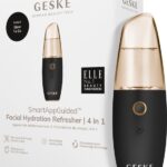 GESKE | SmartAppGuided™ Facial Hydration Refresher | 4 in 1 | Waterverstuiver | Gezichtsstomer | Waterspray | Face mist | Gezichtsreinigingsapparaat | Mist | Cosmetica | Natuurlijke glans