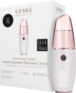 GESKE | SmartAppGuided™ Facial Hydration Refresher | 4 in 1 | Waterverstuiver | Gezichtsstomer | Waterspray | Face mist | Gezichtsreinigingsapparaat | Mist | Cosmetica | Natuurlijke glans