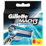 Gillette Mach3 Turbo   8 Pieces   Razor Blades