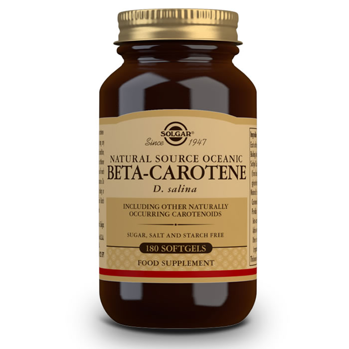 0033984020320_1 Solgar Beta-carotene 100% 7mg 180 Capsules - Image 1