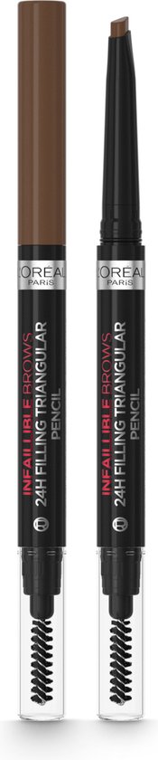 175x840-14 L'Oréal 24H Brow Filling Triangular Pencil 5.0 Light Brunette 1 ml - Image 1