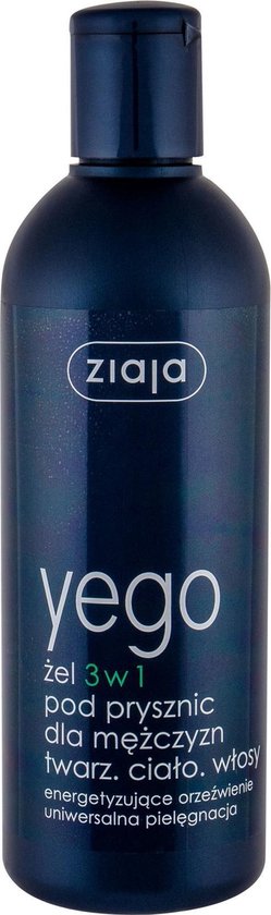 249x840-105 Ziaja - Yego Gel 3In1 Shower For Men Face Body Hair 300Ml - Image 1