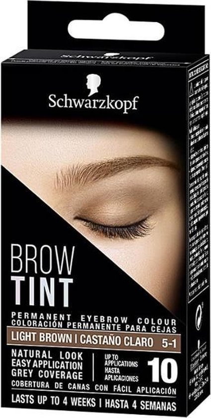 425x840-102 Schwarzkopf Brow Tint Tinte Cejas #5-1-castano Claro 10 Aplicaciones - Image 1