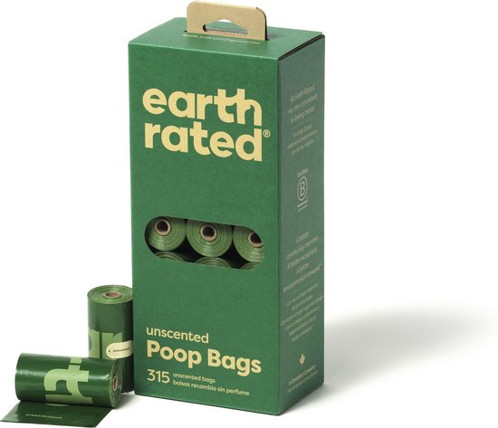 550x473-95 Earth Rated Eco Poepzakjes Geurloos 21 x 15 zakjes - Image 1