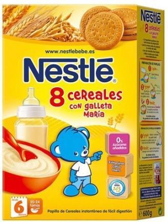 550x726-47 Nestle Nestla(c) Porridge 8 Whole Grain Cereals With Mary Cookie 600g - Image 1