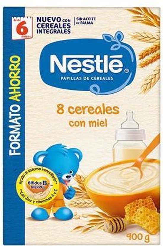 550x831-44 Nestle Nestla(c) Porridge 8 Whole Grain Cereals With Honey 6 Months - Image 1