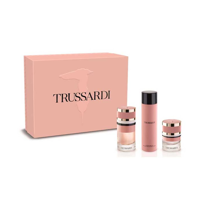 8058045437963 Trussardi Trussardi Eau De Perfume Spray 90ml Set 3 Pieces - Image 1